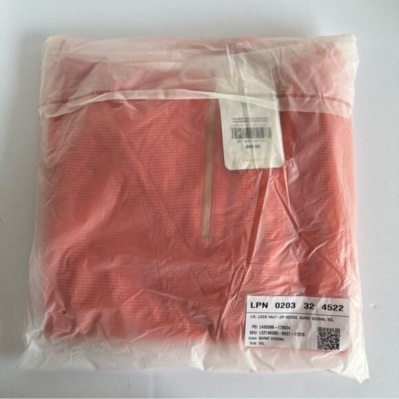 Fabletics - Women's Lizzie Half-Zip Hoodie - Burnt Sedona. Size: XXL. NWT (1628) - Picture 2 of 10